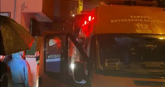 Samsun'da Gece Yarısı Dehşeti!  Elektrikli Soba Alev Aldı, Anne ve Bebeği Hastanelik Oldu!