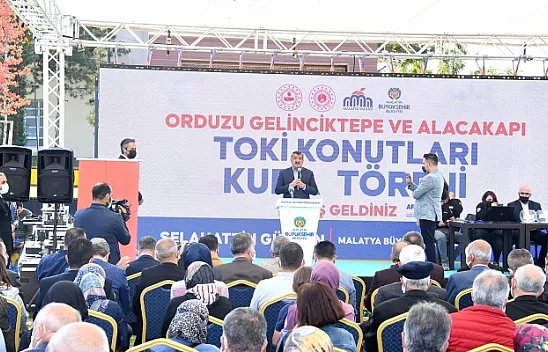 Malatya'da yapılan 345 deprem konutunun kura çekimi gerçekleştirildi