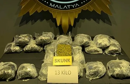 Malatya Tren Garı'nda uyuşturucu operasyonu