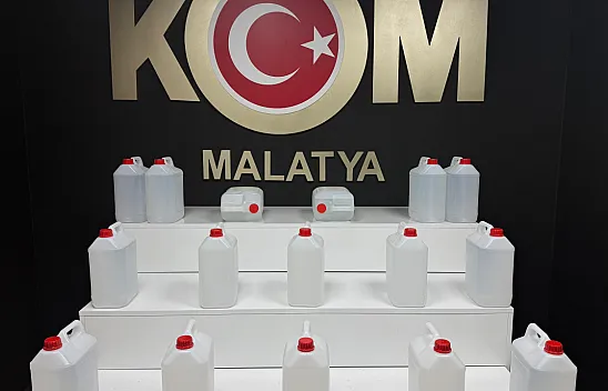 Malatya'da 76 Litre Etil Alkol Ele Geçirildi