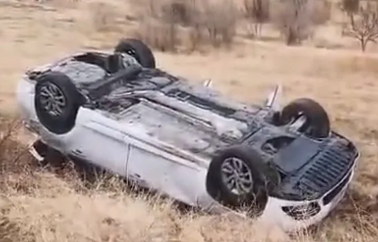 Malatya'da Kaza Araç Ters Döndü: 4 Yaralı