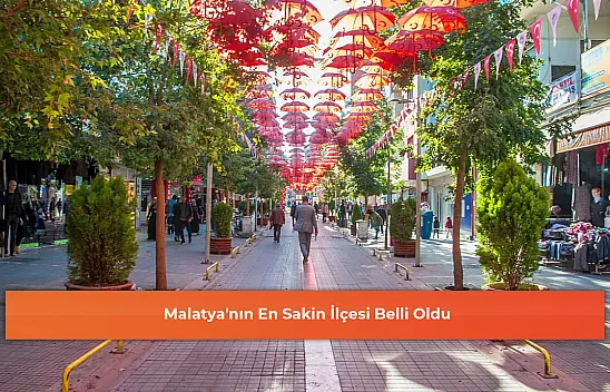 Malatya'nın En Sakin İlçesi Belli Oldu