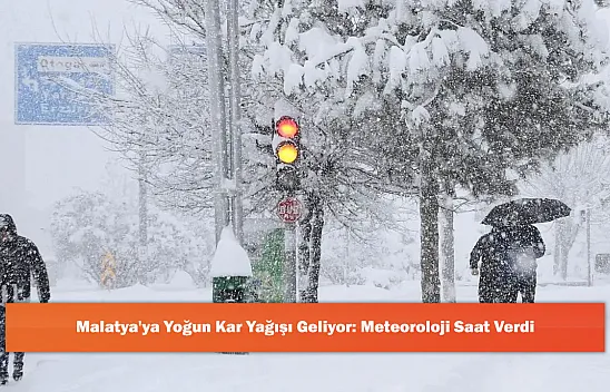 Malatya'ya Yoğun Kar Yağışı Geliyor: Meteoroloji Saat Verdi