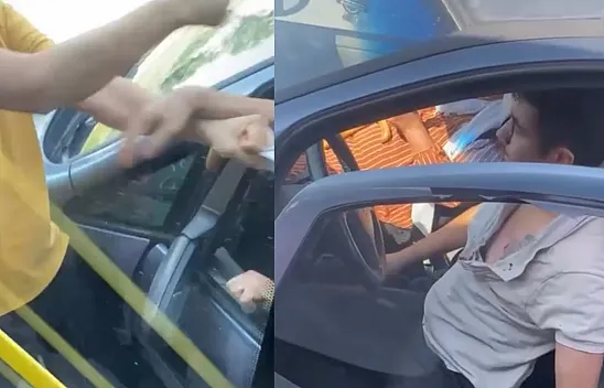 MOTAŞ şoförü başka sürücüyü darp etti