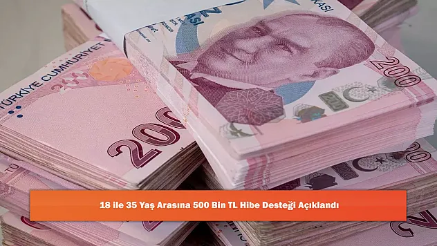 18 ile 35 Yaş Arasına 500 Bin TL Hibe Desteği Açıklandı