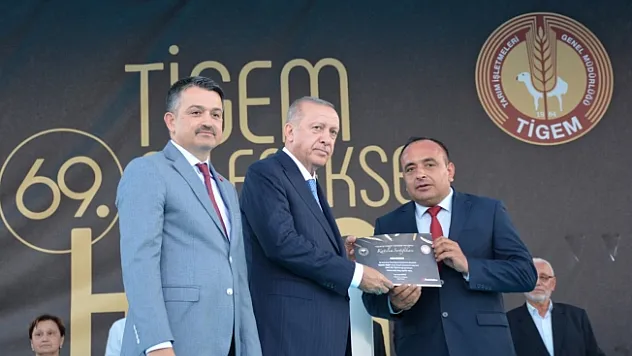 Malatya Sultansuyu Tarım İşletmesine Cumhurbaşkanı Erdoğan'dan ödül!