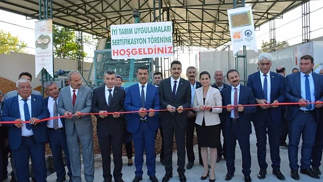 Akçadağ'da iyi tarım uygulamaları sertifika töreni...