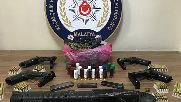 Malatya'da silah ticareti yapan 6 şüpheli yakalandı!