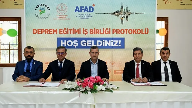 Okul Tabanlı Afet Eğitim Programı için protokol imzalandı