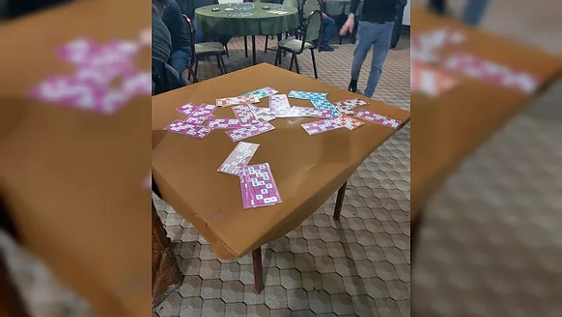 Dernekte kumar oynayanlara baskın!