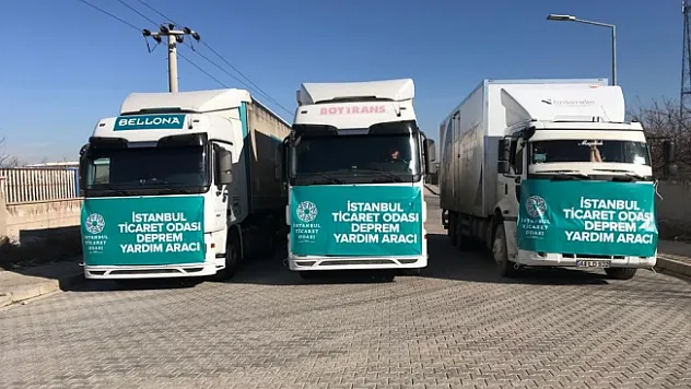 İstanbul Ticaret Odası'nın 20 tır ihtiyaç malzemesi Malatya'ya ulaştı!