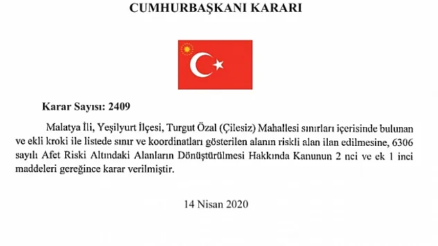Cumhurbaşkanı Erdoğan, Malatya için o projeyi onayladı!