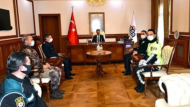 Emniyet teşkilatından Vali Baruş'a 175. yıl ziyareti