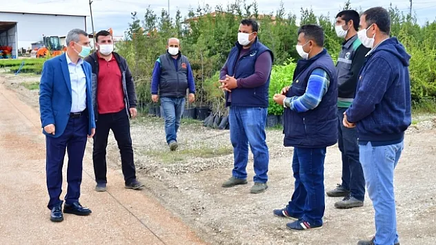 Yeşilyurt Belediyesi Tepeköy mahallesindeki Fidanlık Alanı'nı yeniliyor