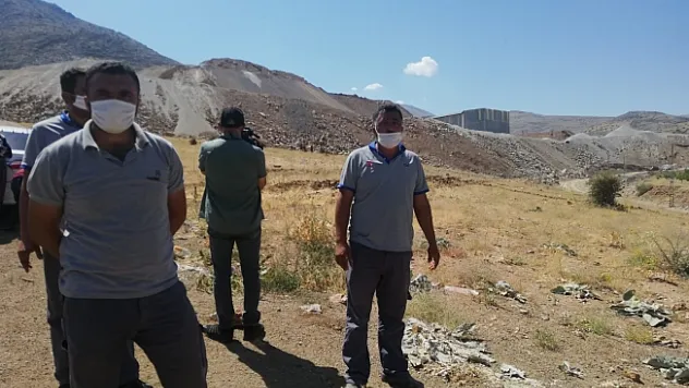 Köylerine yakın taş ocağına isyan eden vatandaşlar eylem yaptı