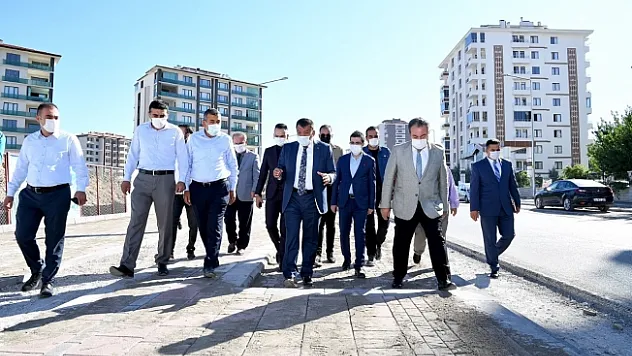 Başkan Gürkan çalışmaları yerinde inceledi