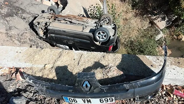 Malatya'da otomobil köprüden uçtu: 1 yaralı!
