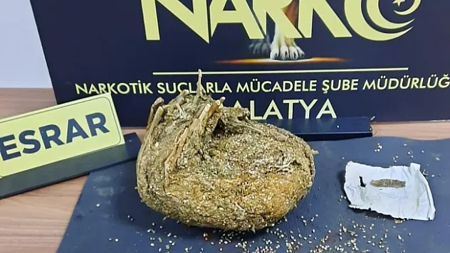 Yolcu otobüsünde esrar maddesi ele geçirildi!