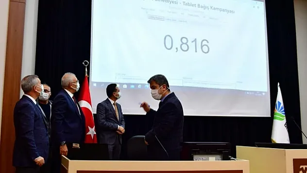 Yeşilyurt'ta 1. etap tablet dağıtım kura çekimi yapıldı