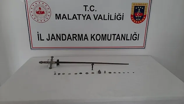 Malatya'da Bizans dönemine ait tarihi eserler ele geçirildi