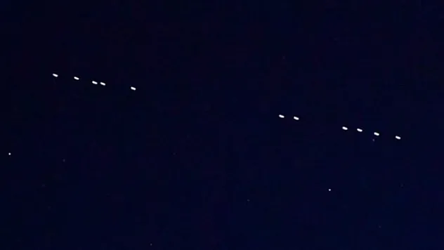 Starlink uyduları Malatya semalarında görüntülendi