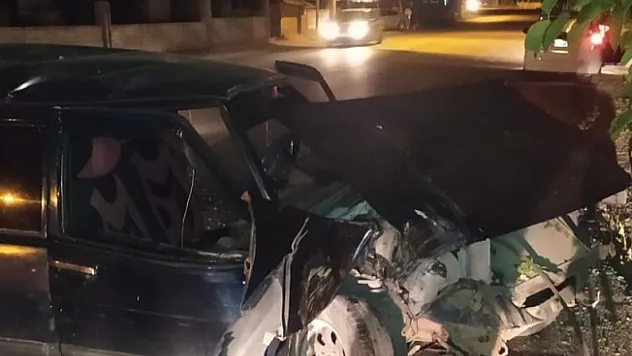 Alkollü sürücü kaza yaptı: 1 yaralı!