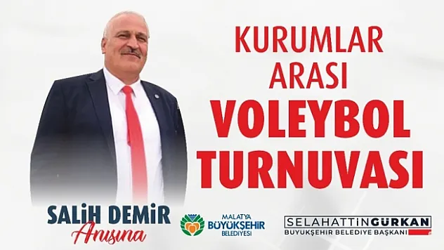 Malatya'da kurumlar arası voleybol ve futbol turnuvası