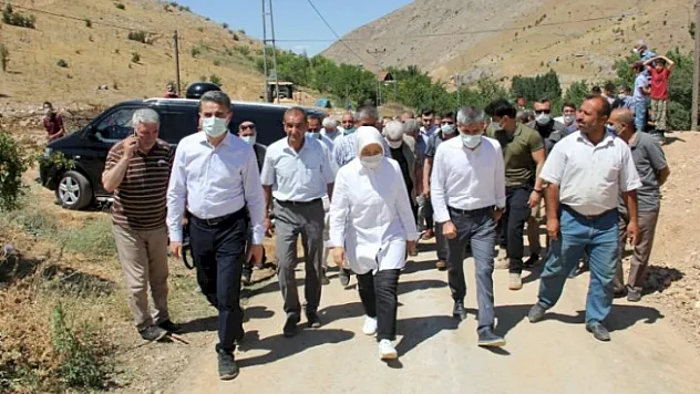 Vali Baruş ve Çalık, sel bölgesinde inceleme yaptı