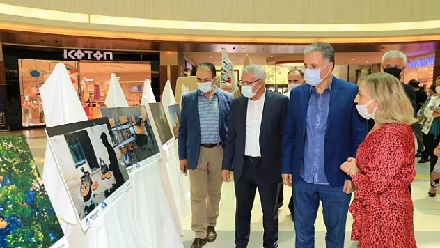 Battalgazi'de dereceye giren resimler sergilendi