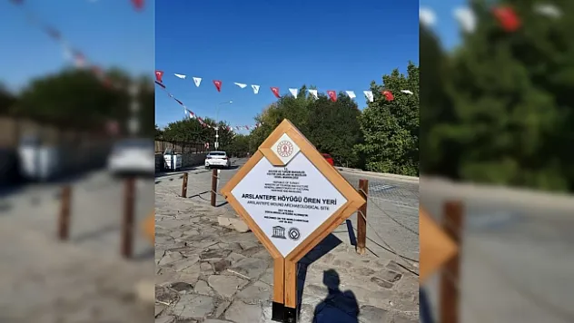 Arslantepe'ye yeni tabelalarına kavuştu