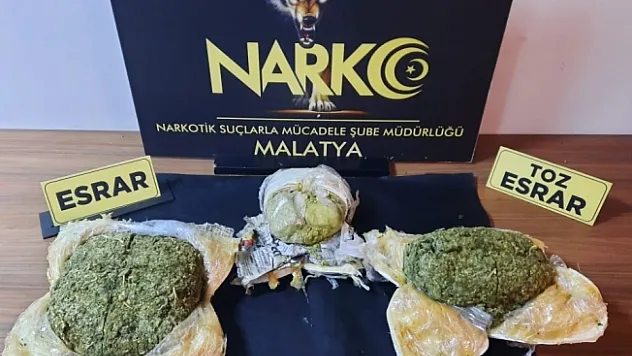 Kontrol noktasında uyuşturucu ele geçirildi