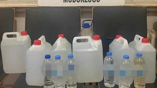 Malatya'da 39 litre kaçak alkol ele geçirildi!