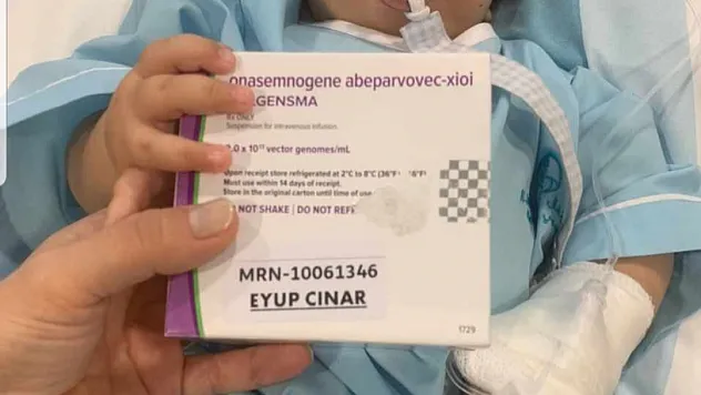 SMA savaşçısı minik Eyüp ilacını aldı! Baba Altuntaş herkese teşekkür etti!