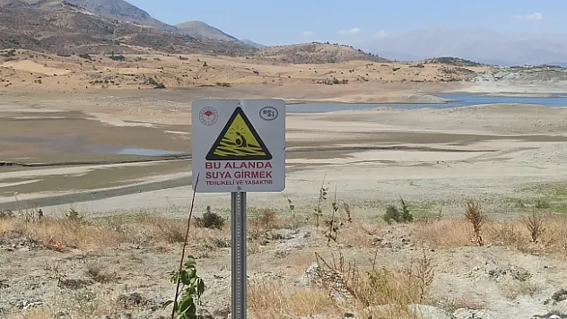 Sürgü barajında kuraklık alarmı!