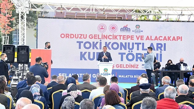 Malatya'da yapılan 345 deprem konutunun kura çekimi gerçekleştirildi