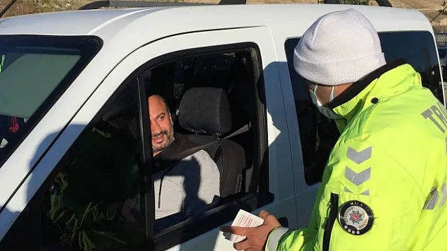Darende'de 'Bir Hareketine Bakar Hayat' trafik uygulaması