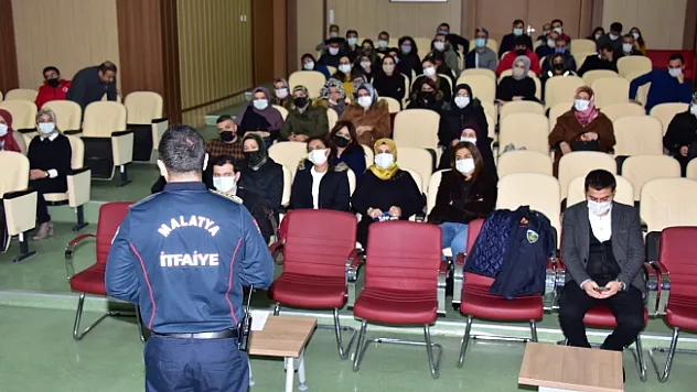 İtfaiye Daire Başkanlığı afet eğitimlerine devam ediyor