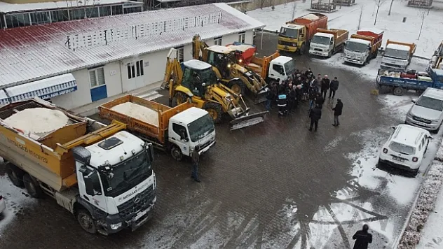 Battalgazi'de karla mücadele çalışmaları