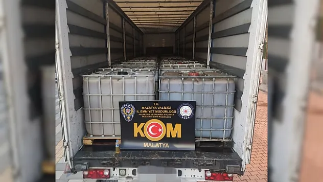 Malatya'da 25 bin litre kaçak akaryakıt ele geçirildi