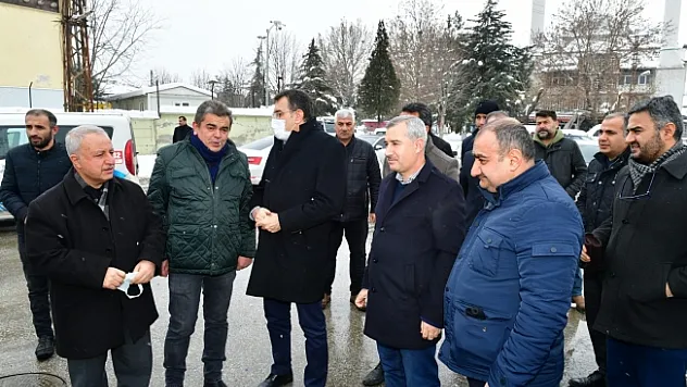 Tüfenkçi ile Çınar, Yeni Sanayi Sitesindeki çalışmaları inceledi