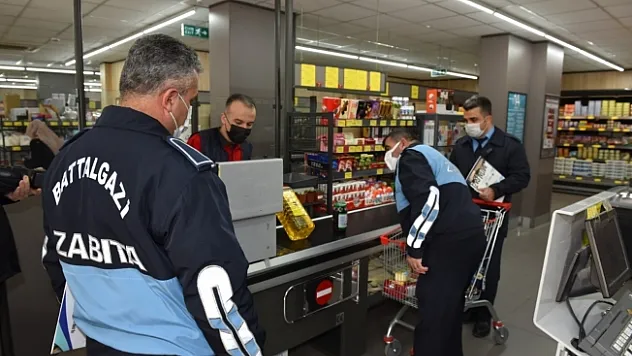 Battalgazi Belediyesi'nden marketlere KDV denetimi