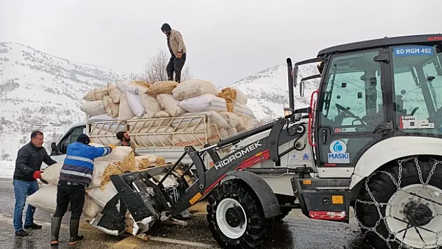 Mahsur kalan çiftçinin yardımına MASKİ yetişti