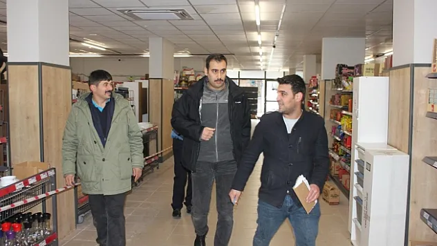 Darende'de market denetimi