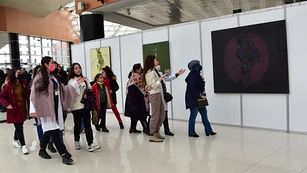 MABESEM'de açılan çağdaş sanat sergisi sanatseverlerle buluştu