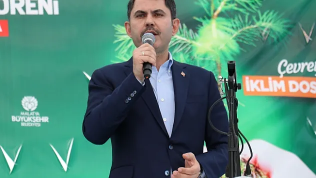 443. Millet Bahçesinin temeli Bakan Kurum'un katılımıyla Malatya'da atıldı