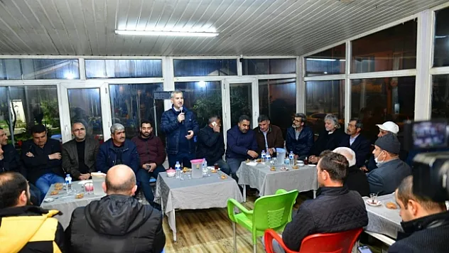Çınar, Konak sakinleriyle bir araya geldi  