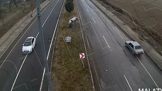 Malatya'daki kazalar kameralara yansıdı