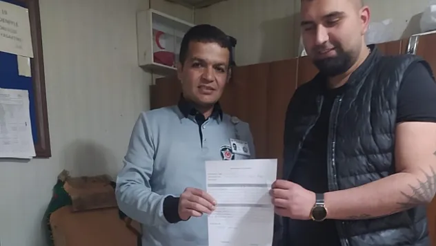 Temizlik personelinden örnek davranış