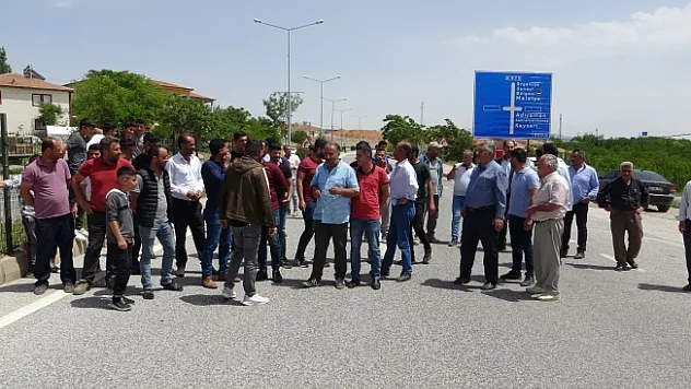 Malatya'da EDS talebi yol kapattırdı
