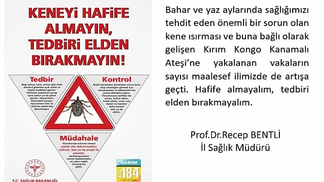 Malatya'da kene uyarısı